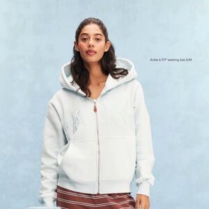 Authentic NWT PARKE Varsity Zip-Up Hoodie